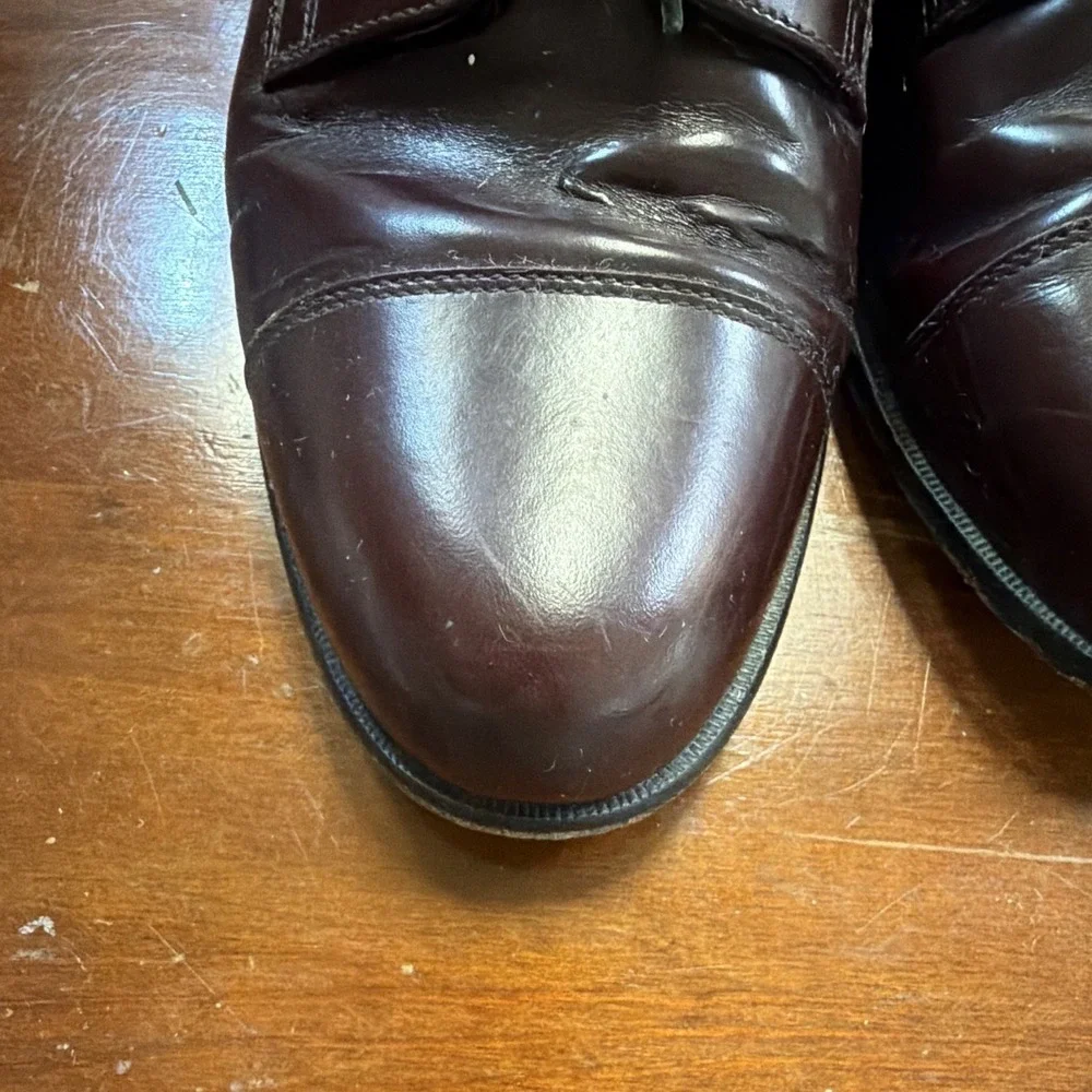 Bostonian Classics Men's Brown Leather First Flex Cap Toe Lace-Up Oxford sz 10
